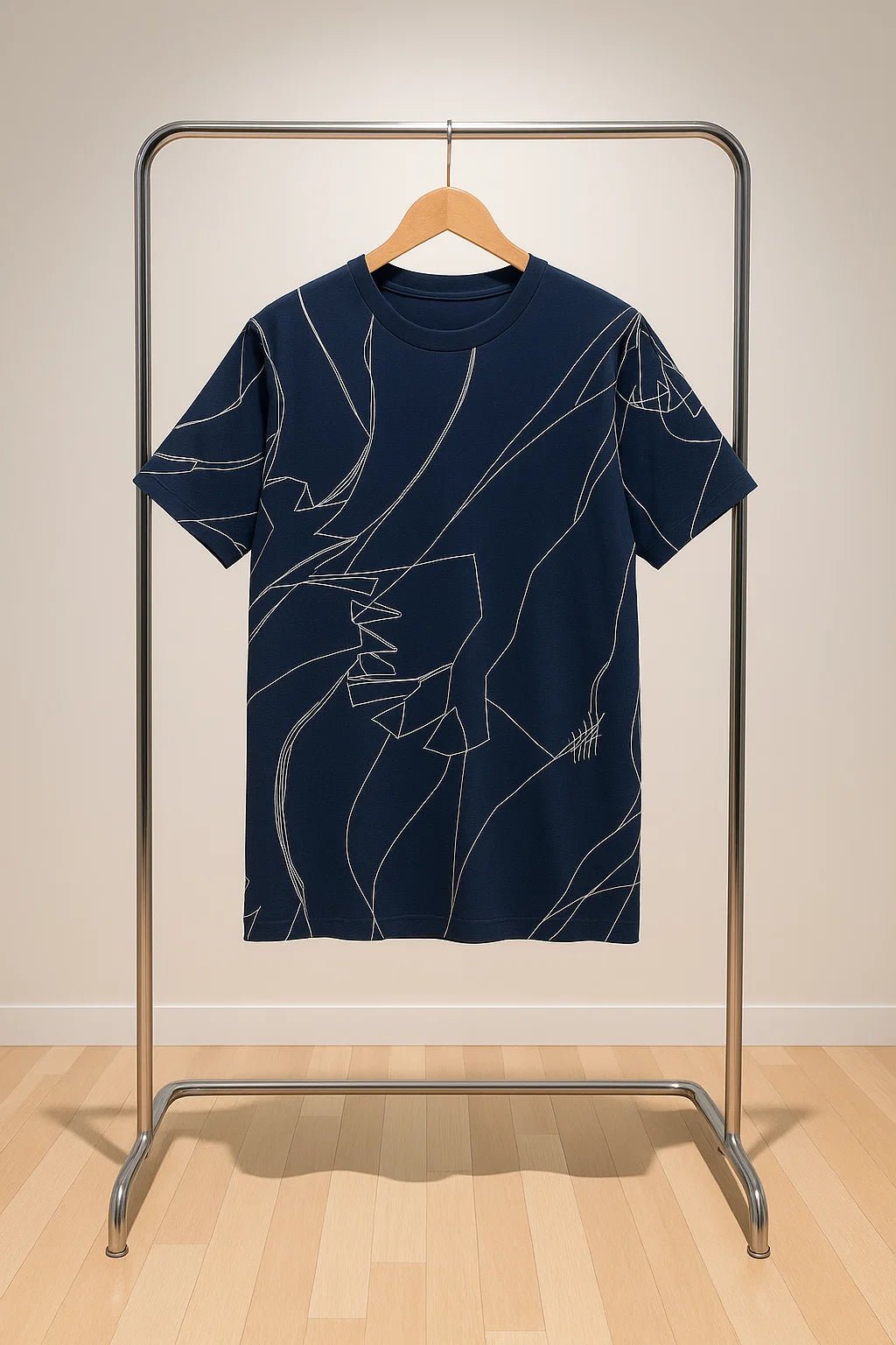 Abstract Line Art Graphic T-Shirt - Fits By FOUR