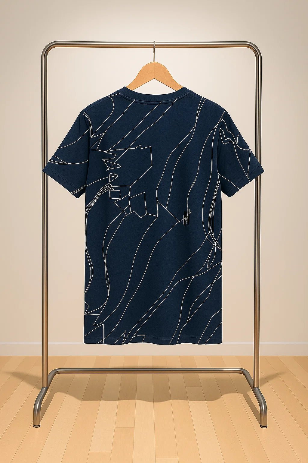 Abstract Line Art Graphic T-Shirt - Fits By FOUR
