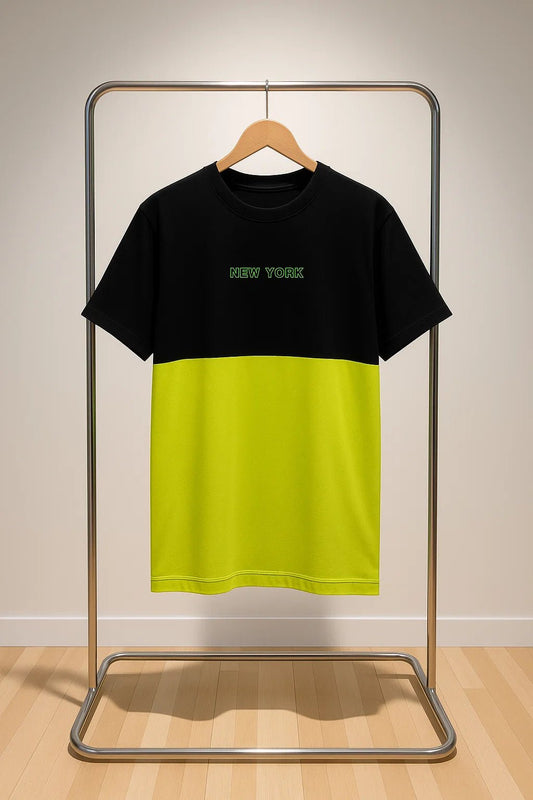 NEW YORK Vibes Color Block T-Shirt - Fits By FOUR